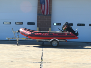 Sideview of rescue boat